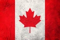 Grunge Canada flag. Canada flag with grunge texture. Royalty Free Stock Photo