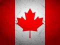 Grunge Canada flag Royalty Free Stock Photo