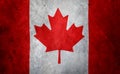 Grunge Canadian flag