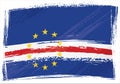 Grunge Cape Verde flag