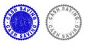 Grunge CASH SAVING Scratched Stamp Seals