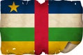 Central African Republic Flag On Old Paper Royalty Free Stock Photo