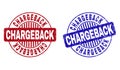 Grunge CHARGEBACK Textured Round Watermarks