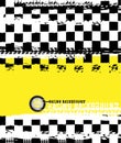 Grunge checkered racing background