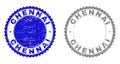Grunge CHENNAI Textured Stamp Seals