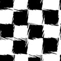 Grunge Chessboard Seamless Pattern Royalty Free Stock Photo