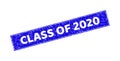 Grunge CLASS OF 2020 Textured Rectangle Stamp