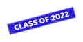 Grunge CLASS OF 2022 Textured Rectangle Stamp