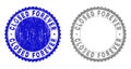 Grunge CLOSED FOREVER Textured Stamp Seals