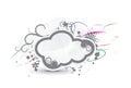 Grunge cloud banner Royalty Free Stock Photo