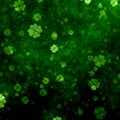 Grunge clover background for St Patricks Day Royalty Free Stock Photo