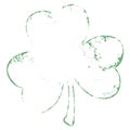 Grunge Clover Leaf