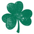 Grunge Clover Leaf Royalty Free Stock Photo