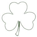 Grunge Clover Leaf Royalty Free Stock Photo