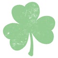 Grunge Clover Leaf Royalty Free Stock Photo