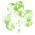 Grunge Clover Leaf Royalty Free Stock Photo