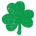 Grunge Clover Leaf Royalty Free Stock Photo