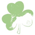 Grunge Clover Leaf Royalty Free Stock Photo