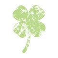 Grunge Clover Shamrock Royalty Free Stock Photo