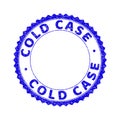 Grunge COLD CASE Scratched Round Rosette Stamp
