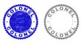 Grunge COLONEL Textured Stamp Seals