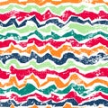 Grunge colored cuved lines seamless Royalty Free Stock Photo
