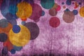 Grunge colorful circles Royalty Free Stock Photo