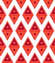 Grunge colorful geometric seamless pattern Royalty Free Stock Photo