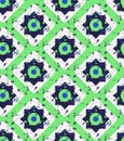 Grunge colorful geometric seamless pattern Royalty Free Stock Photo