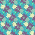 Grunge colorful geometric seamless pattern Royalty Free Stock Photo