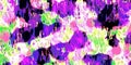 Grunge colorful splashed watercolor design with many spots and stains in bright green pink violet and white black