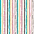 Grunge colorful stripes seamless pattern background illustration Royalty Free Stock Photo