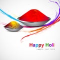 Grunge colorful wave for gulal of holi background