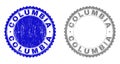 Grunge COLUMBIA Scratched Stamp Seals