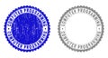 Grunge COMPUTER PROGRAMMING Scratched Stamp Seals