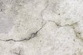 Grunge concrete cement wall with crack in industrial building, g Royalty Free Stock Photo