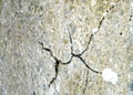Grunge concrete cement wall with crack in industrial building, great for your design and texture background Royalty Free Stock Photo