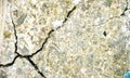 Grunge concrete cement wall with crack in industrial building, great for your design and texture background Royalty Free Stock Photo