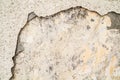 Grunge concrete cement wall with crack in industrial building, great for your design and texture background Royalty Free Stock Photo