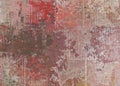 Grunge concrete red brown grey old scratched wall, rustic cement texture Royalty Free Stock Photo