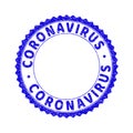 Grunge CORONAVIRUS Textured Round Rosette Watermark