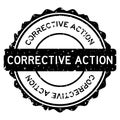 Grunge corrective action word round rubber stamp on white background Royalty Free Stock Photo