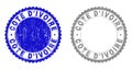 Grunge COTE D`IVOIRE Textured Stamp Seals