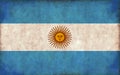 Grunge country flag illustration / Argentina