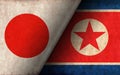 Grunge country flag illustration / Japan vs North korea Political or economic conflict, Rival