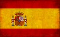 Grunge country flag illustration / Spain