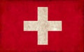 Grunge country flag illustration / Switzerland