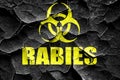 Grunge cracked Rabies virus concept background