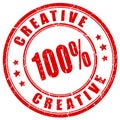 Grunge creative stamp Royalty Free Stock Photo