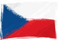 Grunge Czech Republic flag